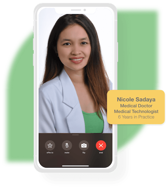 Dr. Nicole Sadaya on call with patient